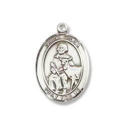 Sterling Silver St. Giles Pendant w/ Chain