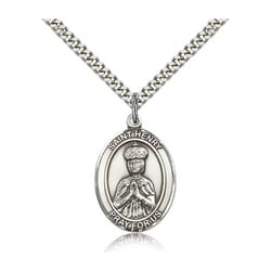 Sterling Silver St. Henry II Pendant w/ chain
