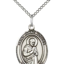 Sterling Silver St. Isaac Jogues Pendant w/ Chain