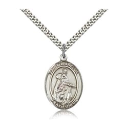 Sterling Silver St. Isabella of Portugal Pendant w/ chain