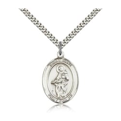 Sterling Silver St. Jane of Valois Pendant w/ chain