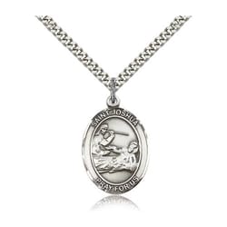 Sterling Silver St. Joshua Pendant w/ chain