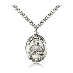 Sterling Silver Blessed Kateri Pendant w/ chain