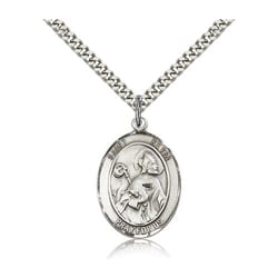 Sterling Silver St. Kevin Pendant w/ chain