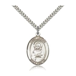 Sterling Silver St. Lillian Pendant w/ chain