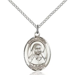Sterling Silver St. Louise De Marillac Pendant w/ Chain