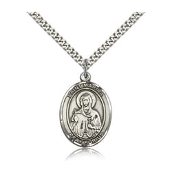 Sterling Silver St. Marina Pendant w/ chain
