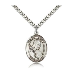 Sterling Silver St. Philomena Pendant w/ chain