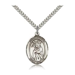 Sterling Silver St. Regina Pendant w/ chain