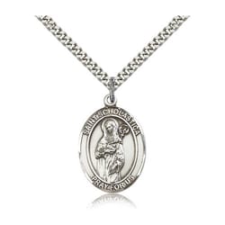 Sterling Silver St. Scholastica Pendant w/ chain