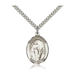 Sterling Silver St. Susanna Pendant w/ chain