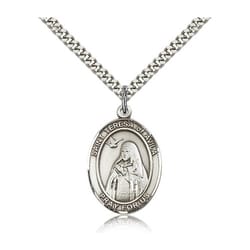 Sterling Silver St. Teresa of Avila Pendant w/ chain