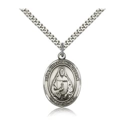 Sterling Silver St. Theodora Guerin Pendant w/ chain