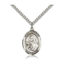 Sterling Silver St. Theresa Pendant w/ chain