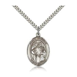 Sterling Silver St. Ursula Pendant w/ chain