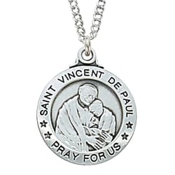 Sterling Silver St. Vincent de Paul Medal