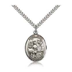 Sterling Silver St. Vitus Pendant w/ chain