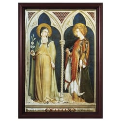 Sts. Clare and Elizabeth w/ Cherry Frame 