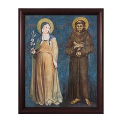 Sts. Francis and Clare w/ Cherry Frame