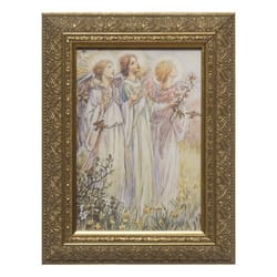 Three Angels by M.C. Barker w/ Gold Frame (5.5x8.5)
