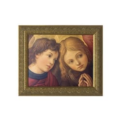 Two Angels by Lippi w/ Gold Frame