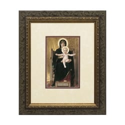 Virgin and Child (Matted w/ Dark Ornate Frame) 