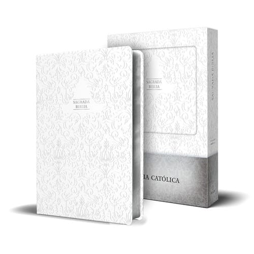 Biblia Catholica En Espanol, Blanco (Spanish Catholic Bible - White)