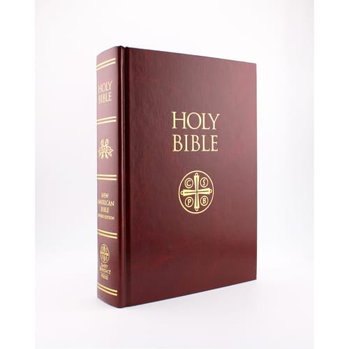 Hardcover Burgundy Bible- NABRE