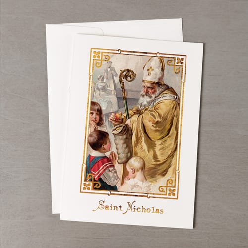 Vintage St Nicholas Christmas Cards - Set Of 20