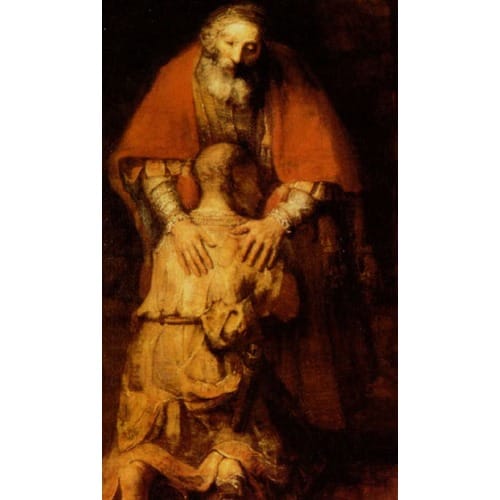 The Return Of The Prodigal Son Personalized Prayer Card (Priced Per Card)