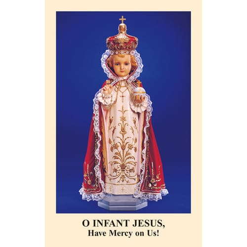 Novena To The Infant Jesus Of Prague Prayercard (Pack Of 100)