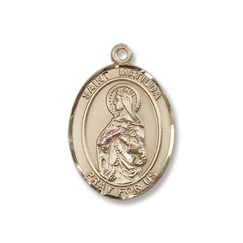 14kt Gold Filled St. Matilda Pendant W/ Chain