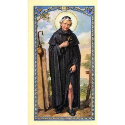 St. Peregrine Laminated Prayer Card