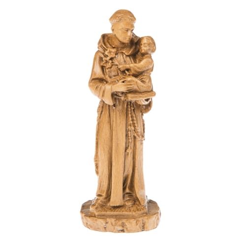 Natural Finish St. Anthony Statue