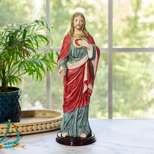 Sacred Heart Of Jesus Italian Statue