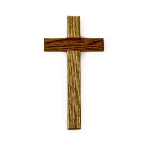 Plain Oak Cross - 12&quot;