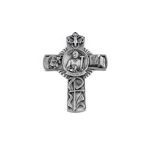 St. Justin Wall Cross 5&quot;