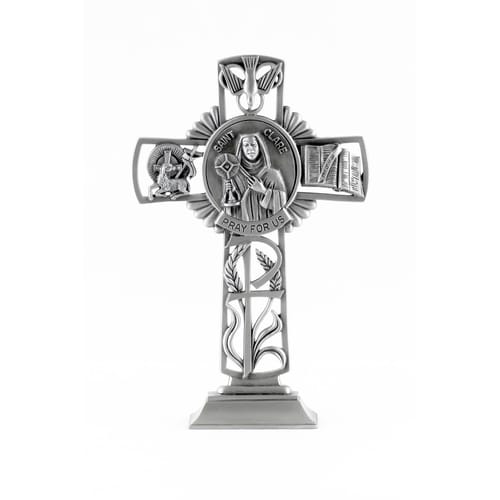 St. Clare Standing Cross 5&quot;