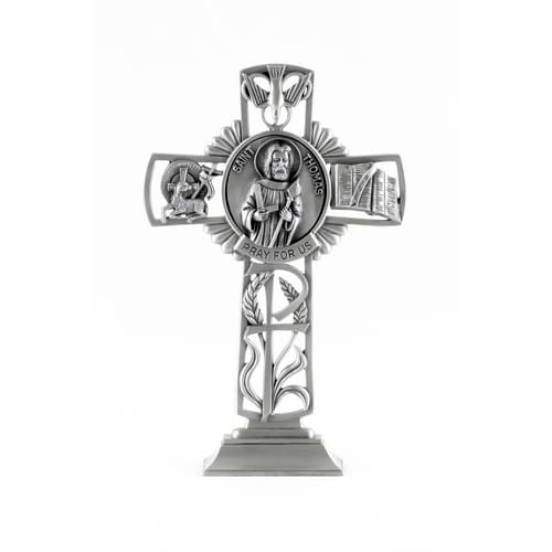 St. Thomas-Apostle Standing Cross 5&quot;