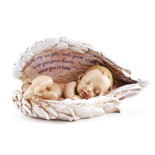 Sleeping Baby in Angel Wings