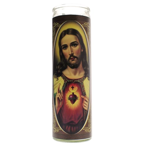 Sacred Heart Of Jesus Flameless Candle