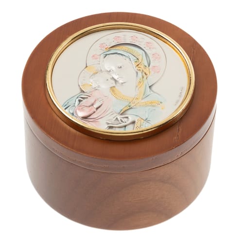 Madonna &amp; Child Wooden Keepsake Box