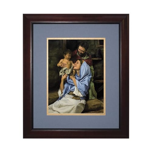 Holy Family II (Matted W/ Cherry Frame)