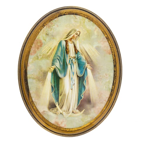 Our Lady Of Grace Oval Plaque