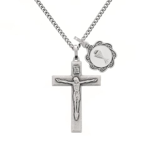 Communion Chalice &amp; Crucifix Pendant