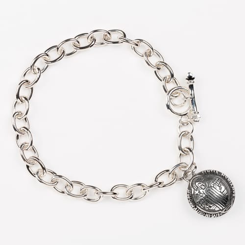 Sterling Silver St. Benedict Charm Bracelet