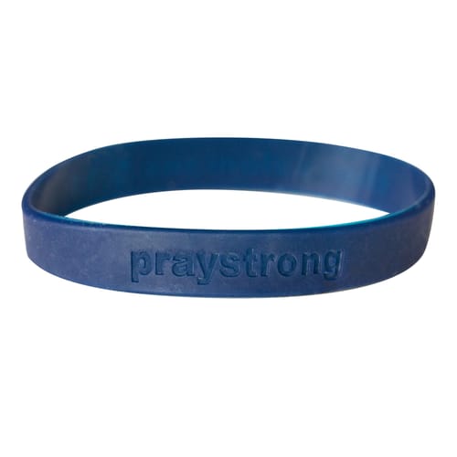 PrayStrong Wristband - Navy Blue