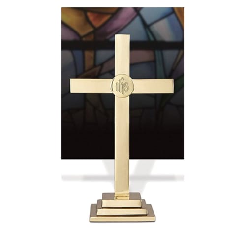 Classic Altar Cross With IHS Emblem