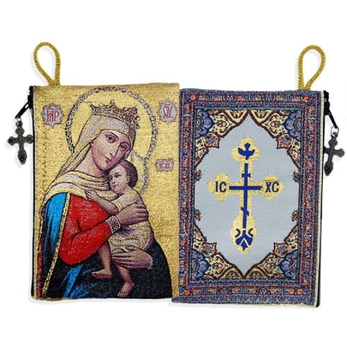 Virgin Of Hope Icon Rosary Pouch