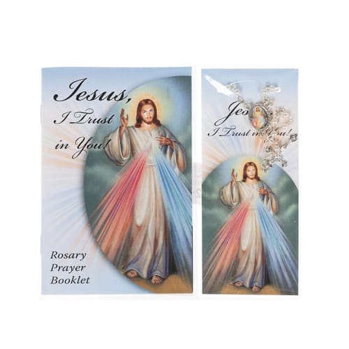 Divine Mercy Rosary, Rosary Booklet &amp; Bookmark Set